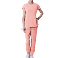 GloriousIn RTS Scrubs 2023 Théâtre Houseman Vétérinaire Uniformes Hommes Gris Vestes Extensible Belle Marque Fermetures À Glissière Koi