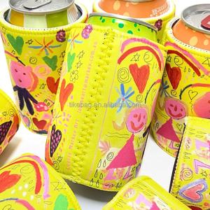 Enfriador de latas de sublimación de alta calidad TIKE, soporte de cerveza rechoncho personalizado, soporte rechoncho de <span class=keywords><strong>neopreno</strong></span> de 5mm - Product Image 4