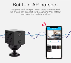 X1 p ip HD صغير اكتشاف حركة الرؤية الليلية H.264 ضغط فيديو ضمان لمدة سنة بيانات سحابية واي فاي CMOS - Product Image 2