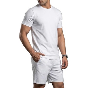 Ensemble d'été sans manches pour homme, tenue de sport, t-shirt à manches courtes et short, ensemble deux pièces, mode décontractée, vêtements d'été, ensembles de t-shirts - Product Image 4