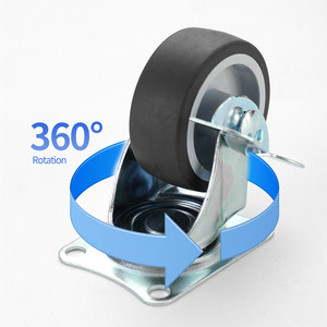 Lightweight 1.5-inch and 2-inch Roller Swivel Casters Wear-resistant Silent Durable Hospital & Warehouse Grade Kitchen Use - Product Image 3