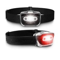 Lampe frontale rechargeable à LED réglable pour l'extérieur 7 modes Lampe de poche étanche pour le camping Lampe frontale lumineuse