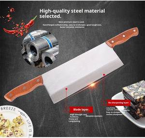 Couperet en acier inoxydable à double couteau pour couper la gélatine en peau d'âne - Product Image 4