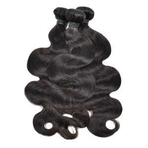 Livraison Gratuite Lot de 3 Bundles de Cheveux Humains Brésiliens Ondulés, Extensions de Cheveux Humains Vierges Brésiliens Non Transformés avec Cuticules Alignées - Product Image 1