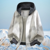 Veste en PU pour homme personnalisable avec logo, style rétro coupe-vent automne/hiver, vêtements décontractés à capuche pour l'extérieur, style streetwear, veste tendance pour homme