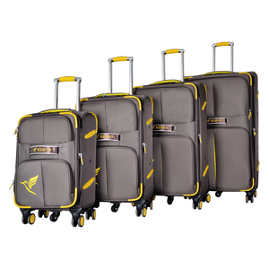Fabrik Großhandel weiches Nylon Stoff Gepäck 4 Stück Sets 4 Doppel räder Reisekoffer Handgepäck - Product Image 1