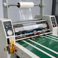 Máquina Laminadora de Película BOPP con Pantalla Táctil, Laminadora Hidráulica con Rotura Automática, Formato Grande de 920 mm