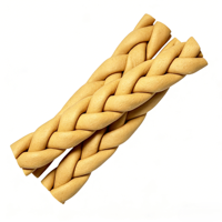 Pal's Delight, Snacks para Perros de 6 Pulgadas con Sabor a Leche, 4 Unidades, 160 g, Altos en Proteínas, Fáciles de Digerir, Sin Hueso, Enriquecidos con Vitaminas y Minerales, de Piel de Cerdo