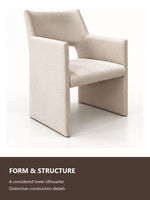 Fauteuil d'appoint moderne en tissu rembourré, siège unique, pour salon, coin lecture, hôtel