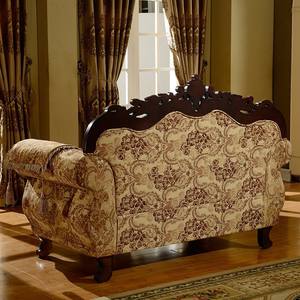 アメリカン 無垢材彫刻 ファブリック レトロスタイル ソファセット ヨーロピアンスタイル リビングルーム 家庭用家具ソファ - Product Image 3