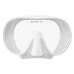 Lentille en verre trempé simple Masque de plongée en apnée Sangle de jupe en silicone Lunettes de plongée en apnée Masque de plongée libre - Product Image 2