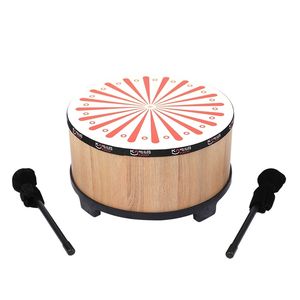 Tambour de sol en bois, instrument de percussion Orff, outil pédagogique pour l'apprentissage précoce et l'utilisation en classe - Product Image 5