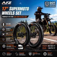 Pneus tout-terrain Surron Ultra Bee 17 pouces, CNC 7075 Alum pour Talaria MX4/MX5, E-Moto tout-terrain, compatibles 100/80-17 130/70-17