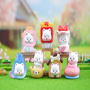 Adorable serie de perros decoración regalo figura caja ciega lindos coleccionables caninos divertido paquete misterioso para amantes de las mascotas sorpresa especial - Product Image 1