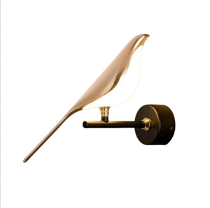 Lampe murale LED moderne et simple en aluminium, style luxe léger, motif oiseau pie, pour éclairage d'ambiance, idéale pour fond <span class=keywords><strong>TV</strong></span> et chevet. - Product Image 6