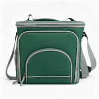 Sac isotherme pour le déjeuner, sac de livraison, adapté aux hommes et aux femmes, bandoulière réglable, poche avant, deux grandes poches