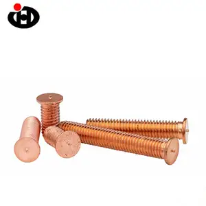 Iso13918 soudé cuivre spot laiton spécial soudé goujons vis aluminium goupille et écrou fabricant de fixation M10 fixation