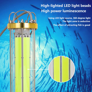 Công Suất Cao IP68 Thuyền Đánh Cá Ánh Sáng 1000W <span class=keywords><strong>LED</strong></span> Tầm Nhìn Ban Đêm 100M Dưới Nước Màu Xanh Lá Cây Phát Ra Màu Sắc Có Thể Sạc Lại 15000 Lumens 50000 - Product Image 1