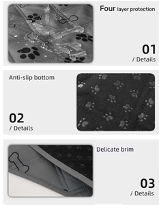 Individuelle anti-kratzer rutschfeste waschbare Überwurf-Hundebettbezug Haustier-Bettdecke reversibel 100% wasserdicht - Product Image 2