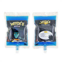 Emballage de fête d'Halloween Offre Spéciale pochette vide pour eau de jus 350ml sac de sang avec bec verseur