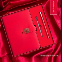 Ensemble de carnet et stylo en cuir PU de qualité supérieure, ensemble de carnet pour réunions d'affaires, ensemble cadeau, commande en gros pour les équipes d'entreprise, fournitures quotidiennes