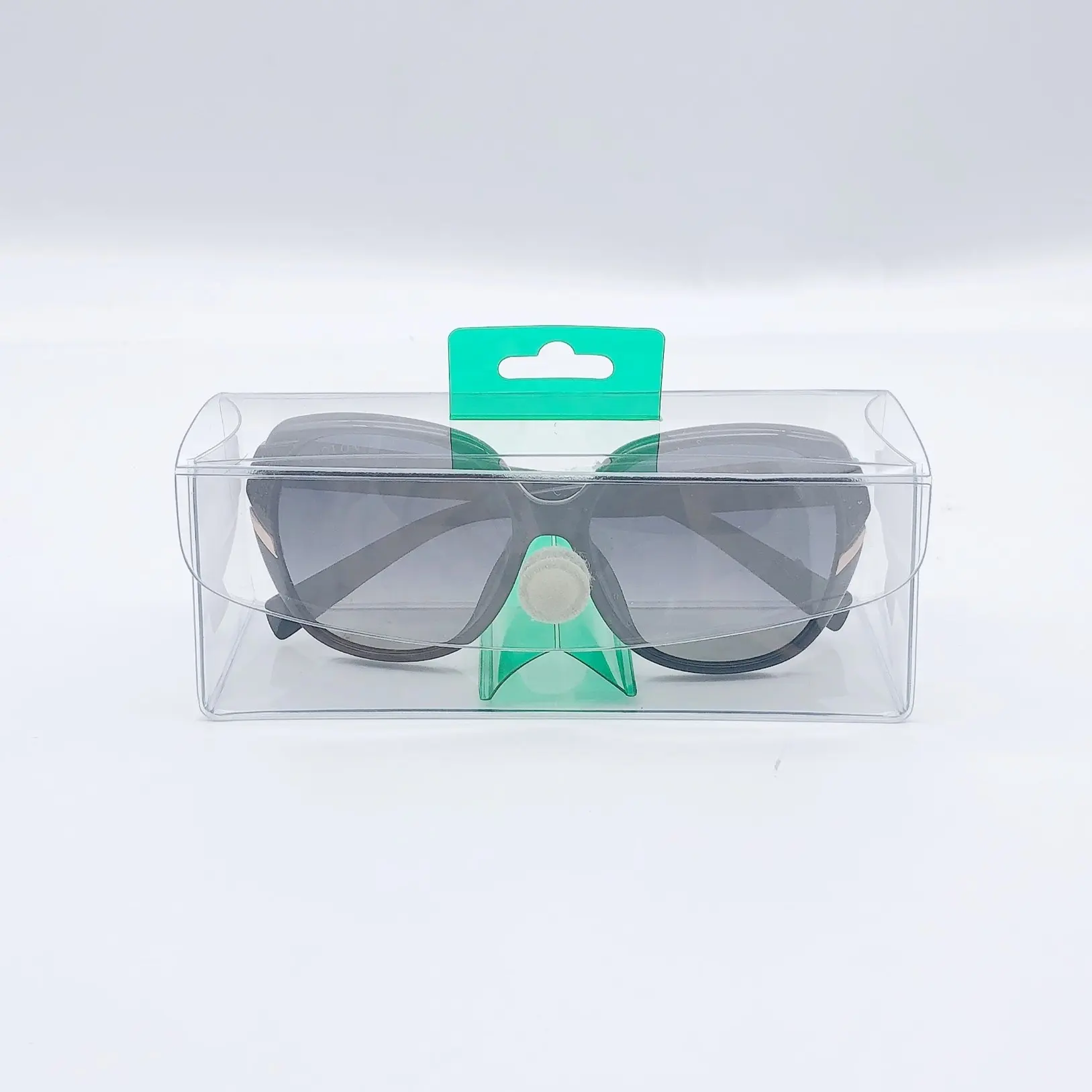 קריאת משקפיים תיבת אריזה משקפיים מקרי שקוף חדש מגמת ידידותי לסביבה PVC אופנה נרתיק משקפיים מותאם אישית צבע
