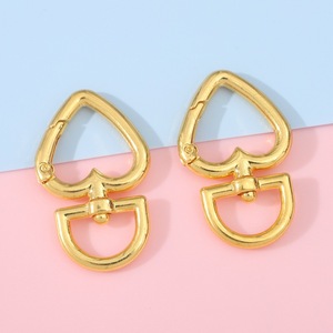 2 شكل قلب-سبيكة مع حلقة الربيع لصنع سلاسل المفاتيح ديي حقيبة سحر الملحقات - Product Image 4