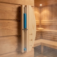 Vapasauna Timer Pasir Sauna Kayu 15 Menit, Jam Pasir Sauna untuk Dinding, Aksesoris Ruang Sauna Rumah, Hotel, Spa