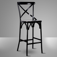 Retro Rustikale Multifunktion ale X-Back Hochstuhl Aluminium Esszimmer Barhocker für Küche Garten Wohnzimmer und Restaurant Verwendung