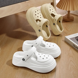 Chaussures Muller tendance pour femmes avec talon haut, sabots DIY pour femmes, sandales en peluche pour l'extérieur et la salle de bain, chaussures d'infirmière - Product Image 6