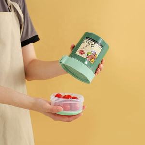 Contenedor de Plástico Hermético de Doble Capa para Ensaladas, Frutas, Desayunos y Leche, Portátil, para Llevar, Ideal para Reducir Grasa, Venta al por Mayor - Product Image 6