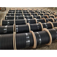 Factory Price 1 2 4 Core Indoors Outdoors FTTH Drop Fiber Optic Flat Cable LSZH Jacket GJYXCH GJYXFCH Steel Wire FRP