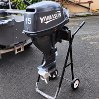 Motor Tempel Kapal YAMASUN 20HP 4 Tak Berkualitas Tinggi, Kontrol Tiller, Starter Elektrik, Dijual