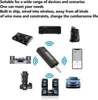 Microphone Lavalier Intelligent Mini Sans Fil 3,5 mm Stéréo Anti-Bruit à Clipser pour Caméra et Haut-Parleur