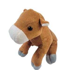 7321แผงคอสีขาวขนนุ่มรูปม้าสีน้ำตาลขนาดเล็กพร้อมหางสั้นผ้ากำมะหยี่ของเล่นสัตว์ของขวัญสำหรับเด็กเล่นตุ๊กตา<span class=keywords><strong>ม้า</strong></span>ตัวเล็ก - Product Image 1