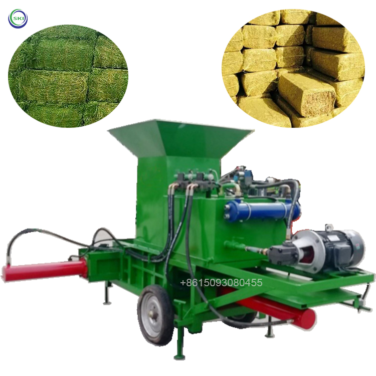 Автоматическая гидравлическая брикетная машина для соломы, пшеницы, соломы, чеснока, кожи, машина для квадратных мешков