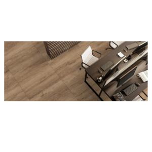 Suministro de fábrica al por mayor 600X600 MM Azulejos de porcelana marrón de madera resistente para oficina y aplicación de hotel de lujo - Product Image 1