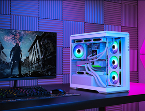 ITX/MICRO ATX Noir <span class=keywords><strong>ABS</strong></span> + ARGB bande lumineuse panneau avant <span class=keywords><strong>pc</strong></span> de jeu système de refroidissement par eau boîtier <span class=keywords><strong>PC</strong></span> Micro-Tour - Product Image 5