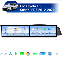 XTRONS Autoradio Android à double écran entièrement laminé de 10,25 pouces, lecteur multimédia 4+64 Go, 4G mondial pour Toyota 86/Subaru BRZ LHD