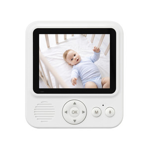 Mini moniteur vidéo pour bébé écran de 2.8 pouces sans fil 2.4 GHz, capteur de température, VOX, vision nocturne, fonction zoom, berceuses - Product Image 2