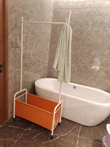 <span class=keywords><strong>Porte</strong></span>-vêtements unipolaire cintre en tissu <span class=keywords><strong>porte</strong></span>-vêtements support pour magasins mode lumière luxe grande capacité - Product Image 5