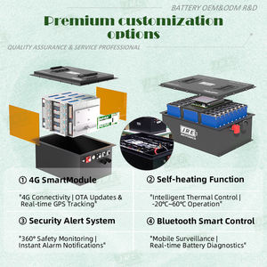 36 V 100ah 3840wh Clubkar Diepe Cyclus Lifepo4 38.4V 36 Volt Lage Snelheid Sightseeing Auto Lithium Ion Golfkar Accu Packk - Product Image 5