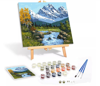 Vente en gros de kits personnalisés de haute qualité peints à la main peinture à l'huile toile Art Home Decor peinture DIY peinture par numéros