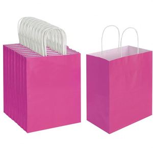 KUAIMA <b>Pink</b> Gift Bags with Handles15*8*21cm Goodie Bags for Party Favor Bags Baby Showers Birthdays & Special Occasions - Product Image 1