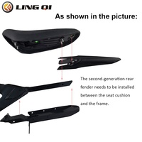 Parafango Posteriore LINGQI di Seconda Generazione con Coda Allungata, Compatibile con Sur Ron Light X e S. Parafango Aerodinamico per Moto da Cross e Fuoristrada per Surron