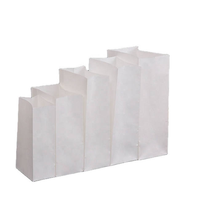 Eco Friendly Bakery Food Baguette Loaf Cookies Packing Kraft Sandwich Bread Packaging Paper Bag with Printing