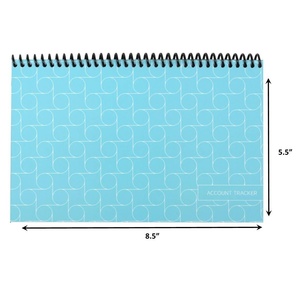 The Superior Register Account Tracker <b>Notebook</b> W-Blue Model <b>Spiral</b> <b>Bound</b> Blue Printed Cover - Product Image 4