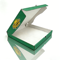 SP4410 Cajas de Pizza Corrugadas de Kraft con Logotipo Personalizado al por Mayor, Hechas con Materiales Reciclados Ecológicos para Envasado de Alimentos