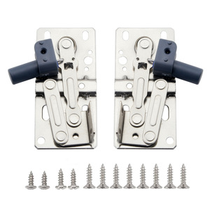 Charnière à ressort pour porte inclinée vers le bas à 45 degrés en platine, en acier laminé à froid de 1,5 mm pour portes d'armoires - Product Image 4