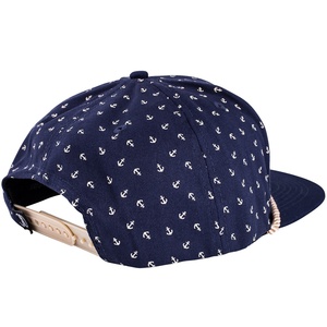 Gorra de Béisbol Retro Personalizada con Logotipo Bordado, Estampado y Cierre a Presión Azul - Product Image 3